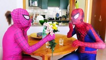 Spiderman & Pink Spidergirl Pranks vs Maleficent Spell in Real Life! Frozen Elsa Hilarious Superhero