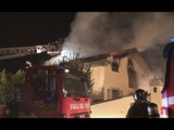 Bologna - Incendio in abitazione, intervengono i Vigili del Fuoco (12.11.16)