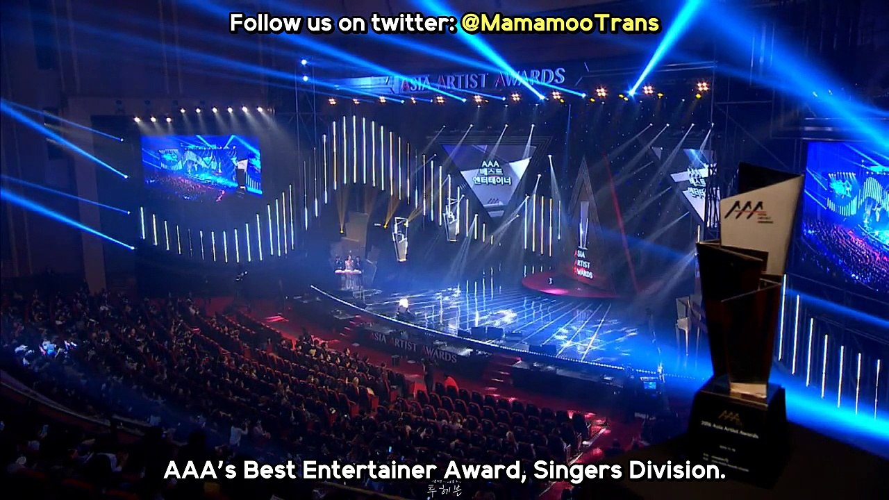 ENG SUB] 161116 Mamamoo Wins Best Entertainer (2016 Asia Artist