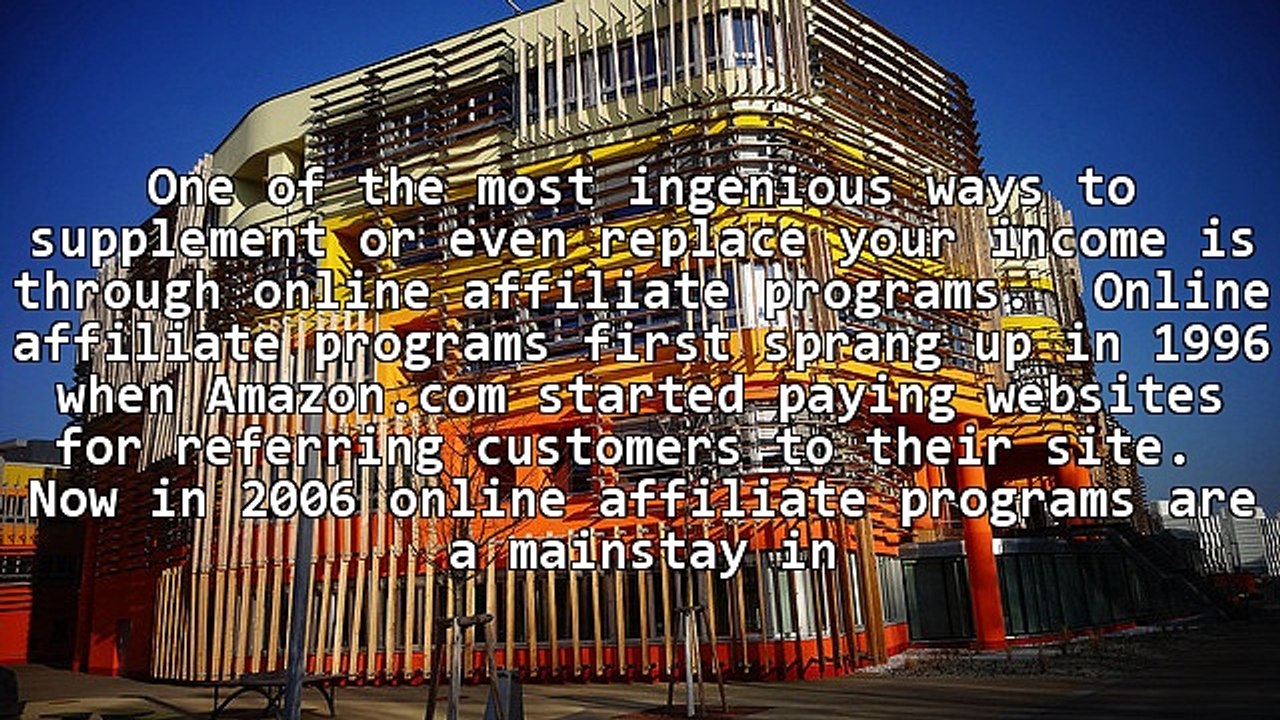 Making Money With Online Affiliate Programs