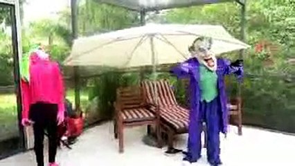 Spiderman vs Frozen Elsa vs Joker vs Joker Girl Bad Baby GIANT Spider Attacks Disney Princess