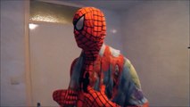 Spiderman VS Joker Bath Time in Real Life! Super Heroes Fun Real Life Movie!