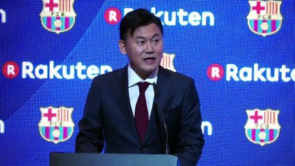 Japonés Rakuten patrocinará camiseta del Barça hasta 2021
