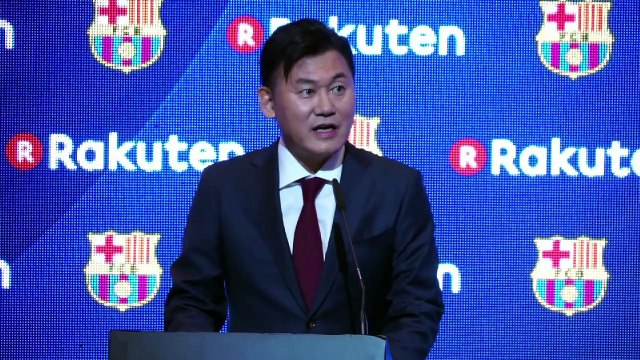 Japonés Rakuten patrocinará camiseta del Barça hasta 2021