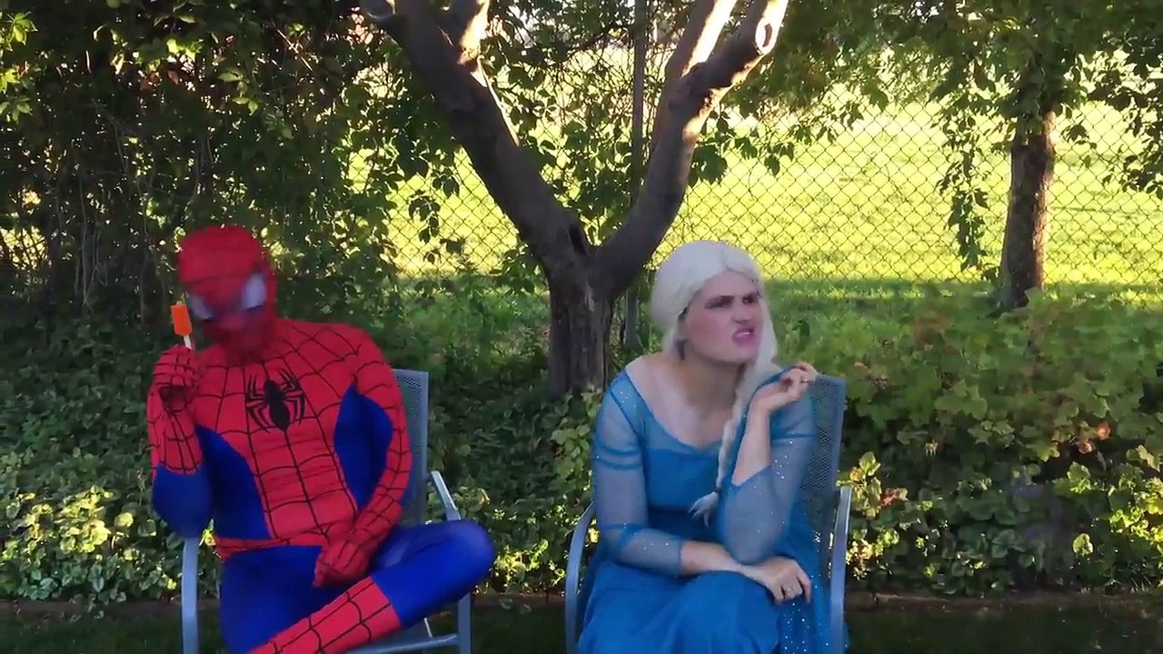 Spiderman Turns Into A Werewolf With Frozen Elsa Spiderman Superhero Kids In Real Life In 4K