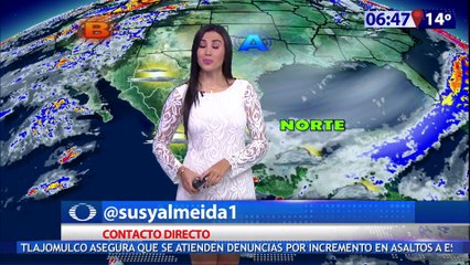 Susana Almeida Pronostico del Tiempo 16 de Noviembre de 2016