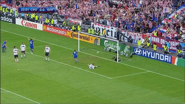 اهداف مباراة كرواتيا و المانيا 2-1 يورو 2008