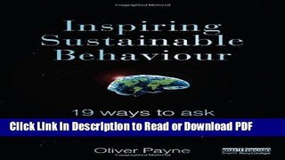 Read Inspiring Sustainable Behaviour: 19 Ways to Ask for Change Book Online