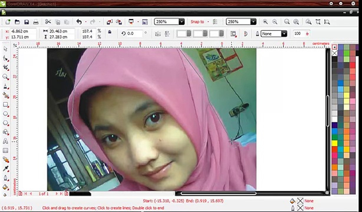 Tutorial Corel Draw - Clear Background Image With Intersect