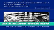 Best Seller Comparative Economics in a Transforming World Economy (MIT Press) Free Read