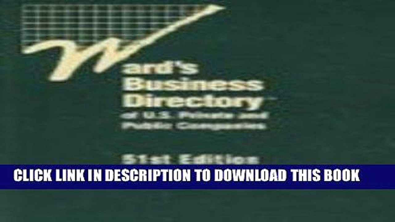 Best Seller Wards Bus Dir 51 8v Set   Sup (Ward s Business Directory of U.S. Private   Public