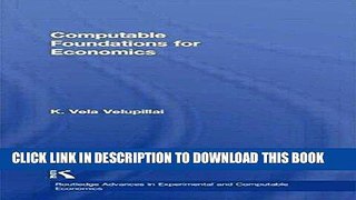 Best Seller Computable Foundations for Economics Free Read