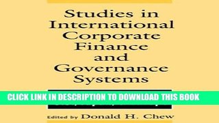 Ebook Studies in International Corporate Finance and Governance Systems: A Comparison of the U.S.,