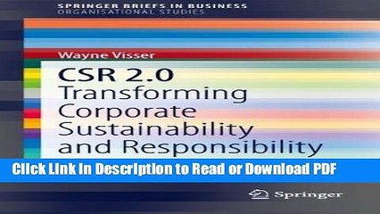 Tải video: Read CSR 2.0: Transforming Corporate Sustainability and Responsibility (SpringerBriefs in