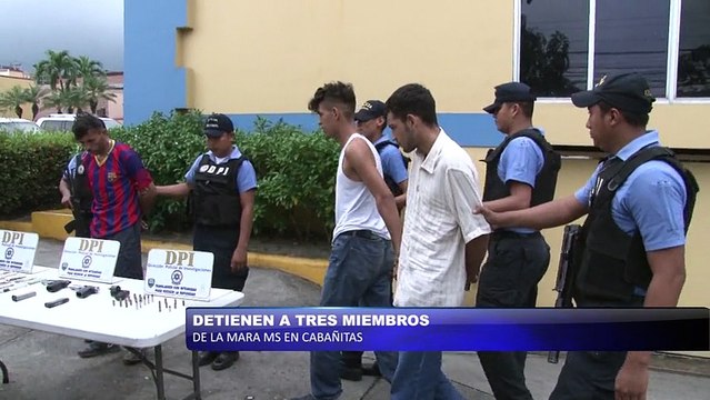 Tres miembros de la MS detenidos con armas y drogas