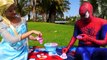 Spiderman vs Joker vs Frozen Elsa Spiderman Poisoned Fun Superhero Movie in Real Life