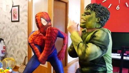 Spiderman Poo Rainbow Colored Ball Pit Show ?!? w/ Frozen Elsa, Joker FUNNY Superhero Movie :)