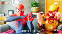 SPIDERMAN HURTS VS SUPERMAN & FROZEN ELSA !! Spiderman vs Iron Man FREAK PART 2