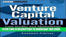 Ebook Venture Capital Valuation,   Website: Case Studies and Methodology Free Download