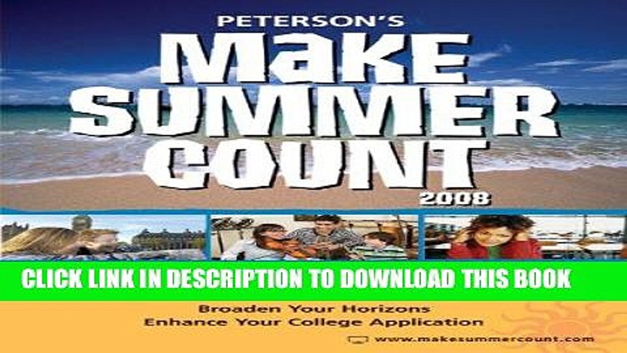 [PDF] Mobi Make Summer Count: Programs   Camps for Teens   Kids 2008 (Peterson s Make Summer