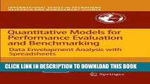 Best Seller Quantitative Models for Performance Evaluation and Benchmarking: Data Envelopment