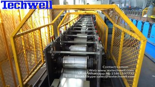 C Purlin Roll Forming Machine with Hydraulic Punching