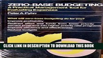 Best Seller Zero-Base Budgeting: A Practical Management Tool for Evaluating Expenses (Wiley Series