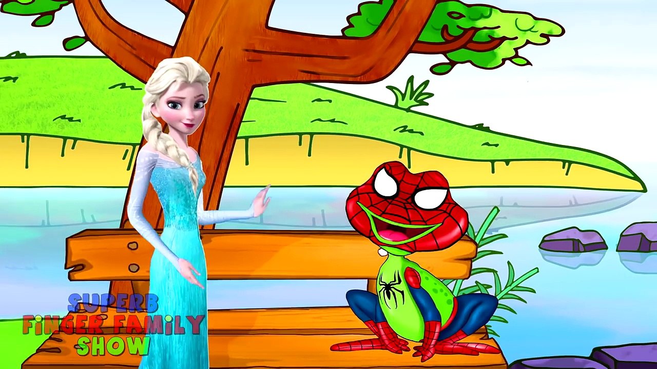 Spiderman Vs Elsa - Frozen Elsa and Spider-Man FROG Prank | Finger Family Compilation and More !