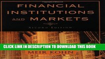 Ebook Financial Institutions and Markets Free Read