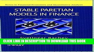 Best Seller Stable Paretian Models in Finance Free Read