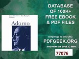 Adorno Eine Biographie