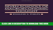 Ebook Seven Schools of Macroeconomic Thought: The Arne Ryde Memorial Lectures (Ryde Lectures) Free