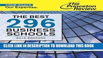 Best Seller The Best 296 Business Schools, 2015 Edition (Graduate School Admissions Guides) Free