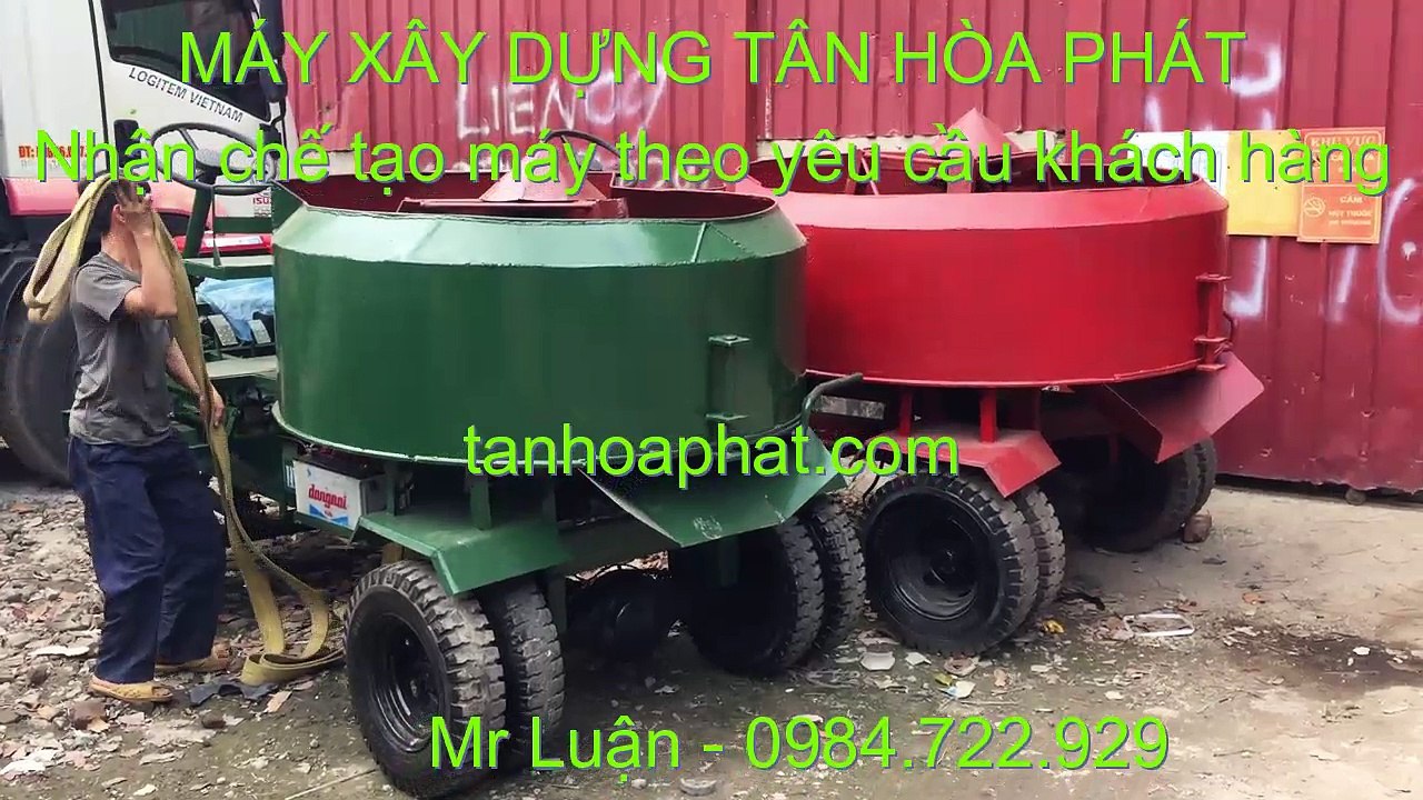 Máy trộn bê tông tự hành 3 bao
