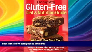 FAVORITE BOOK  Complete Gluten-Free Diet and Nutrition  Guide: With a 30-Day Meal Plan and Over