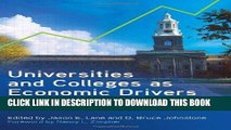 Best Seller Universities and Colleges as Economic Drivers: Measuring Higher Education s Role in