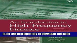 Best Seller An Introduction to High-Frequency Finance Free Read