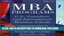Ebook Peterson s MBA Programs: U. S., Canadian, and International Business Schools, 2001 Free Read