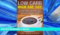 READ BOOK  Low Carb High Fat 101: 20  Best Recipes and Weekly LCHF Meal Plan, LCHF Explained,