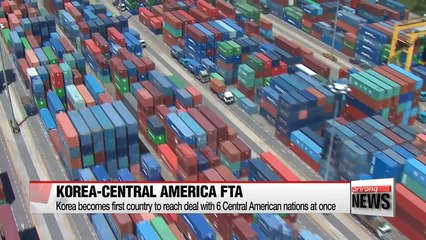 Korea virtually agrees on trade pact with 6 Central American countries