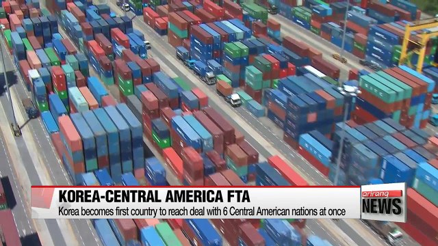Korea virtually agrees on trade pact with 6 Central American countries