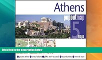 Big Sales  Athens PopOut Map: pop-up city street map of Athens city center - folded pocket size