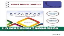 Best Seller Business Statistics, Binder Ready Version: For Contemporary Decision Making Free