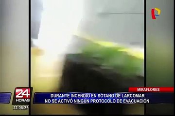 Incendio en Larcomar: imágenes muestran que no se activaron protocolos de evacuación