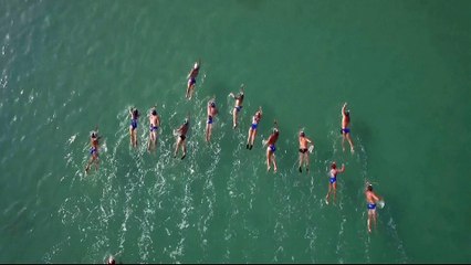 Dead Sea swim spotlights environmental concerns