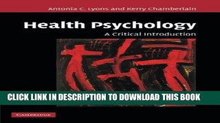 [PDF] Health Psychology: A Critical Introduction Popular Collection