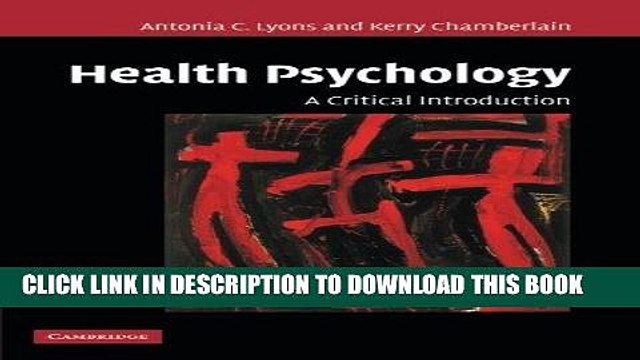 [PDF] Health Psychology: A Critical Introduction Popular Collection