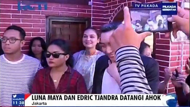 Luna Maya dan Edric Tjandra Datangi Ahok