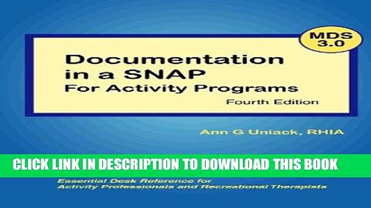 [PDF] Documentation in a SNAP for Activity Programs Full Online