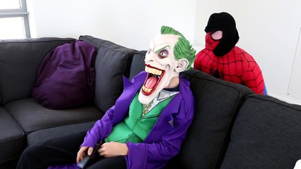 Spiderman Vs Joker - NINJA SPIDERMAN! - SuperHero Fun In Real Life
